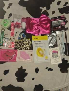 Pink Satin Bow Bag Bundle